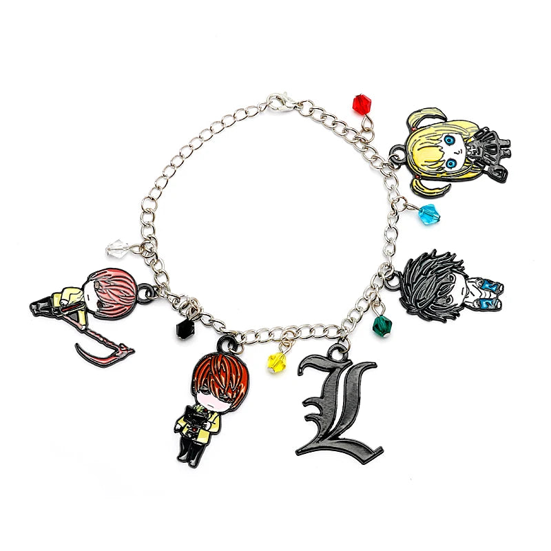 Anime Death Note Light Yagami Charm Bracelet Cosplay Metal Jewelry
