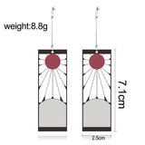 Demon Slayer Tanjirou Earrings Cosplay Props Accessories