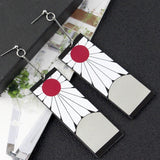 Demon Slayer Tanjirou Earrings Cosplay Props Accessories