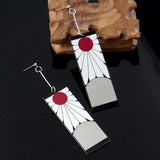 Demon Slayer Tanjirou Earrings Cosplay Props Accessories