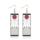 Demon Slayer Tanjirou Earrings Cosplay Props Accessories