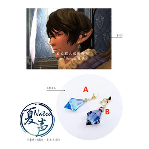 FFXIV Anime Earrings Dangles Cosplay Prop