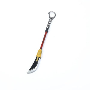 Anime Edward Newgate Sword Key Chain Beard Keyrings Blade Key Holder Pendant