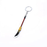 Anime Edward Newgate Sword Key Chain Beard Keyrings Blade Key Holder Pendant