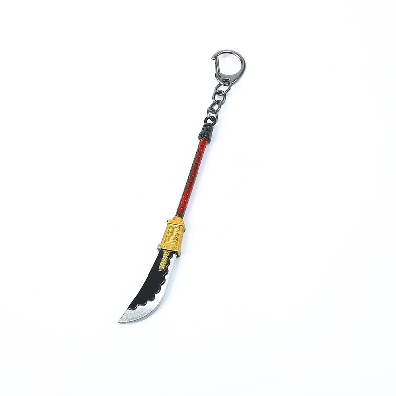 Anime Edward Newgate Sword Key Chain Beard Keyrings Blade Key Holder Pendant