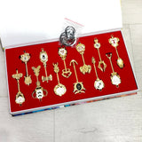 Fairy Tail Natsu Gray Lucy Happy Cosplay Keychain Set Gift