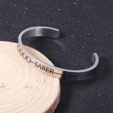 Fate/Stay Night Stainless Steel Open Bracelet Cosplay Love Couples