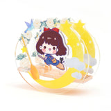 Anime Figure Acrylic Keychain Clear Llavero Key Chain Desk Decor