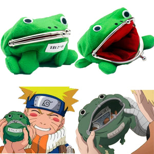 Anime Frog Wallet Coin Purse Keychain Plush Cute Cosplay Figure