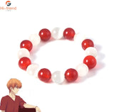 Fruits Basket Kyo Sohma Bracelet Red Crystal Bead Cosplay Men Women