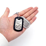 GANGSTA Necklace Men Dog Tag Metal Jewelry Pendant Chains Choker Gift