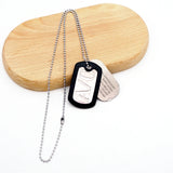 GANGSTA Necklace Men Dog Tag Metal Jewelry Pendant Chains Choker Gift