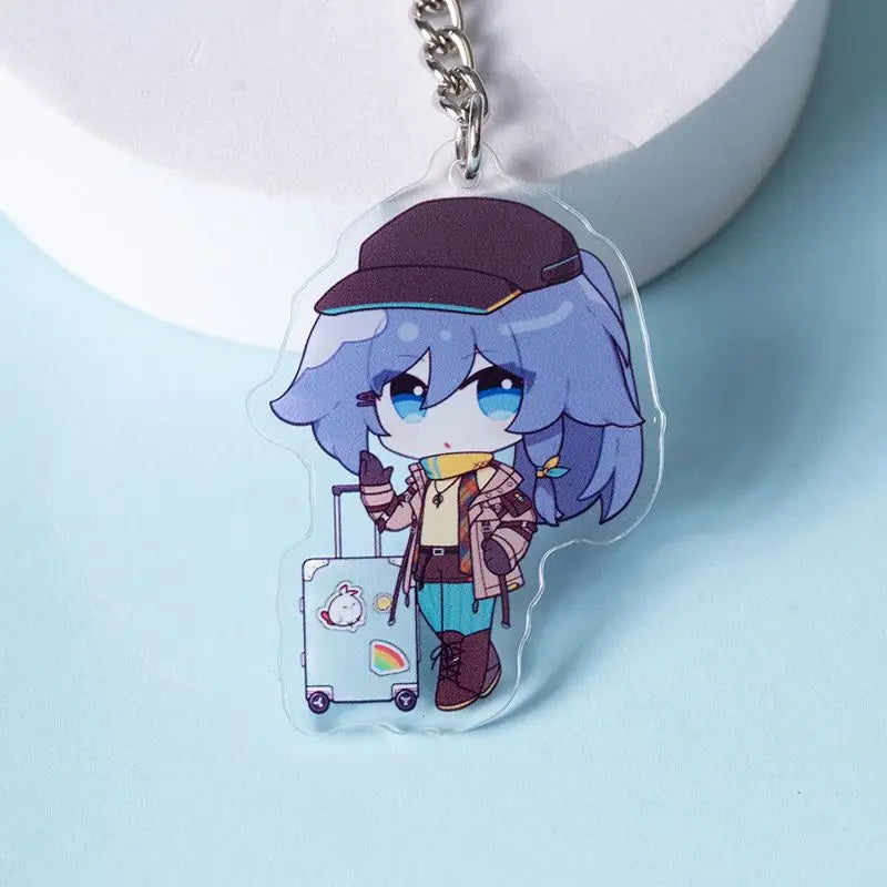 Honkai Impact 3 Fu Hua Key Chain Double-sided Pattern Acrylic Figure
