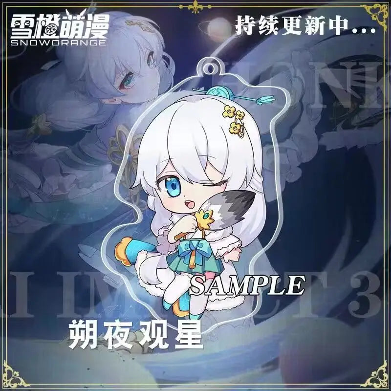 Anime Honkai Impact 3 Seele Valkyrie Girl Acrylic Keychain Pendant