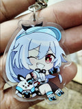 Anime Honkai Impact 3 Seele Valkyrie Girl Acrylic Keychain Pendant