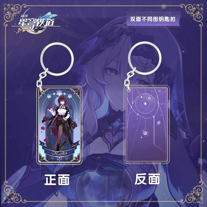 Honkai:Star Rail Tarot Card Keychain - Bag Pendant Accessories
