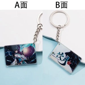 Honkai:Star Rail Lunae Keychain Acrylic Figure Metal Keyring