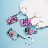 Honkai:Star Rail Lunae Keychain Acrylic Figure Metal Keyring