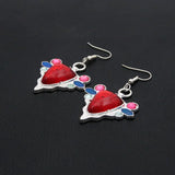 JoJo's Bizarre Adventure Aja Earrings Joseph Joestar Red Stone Ear Clip