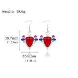 JoJo's Bizarre Adventure Aja Earrings Joseph Joestar Red Stone Ear Clip