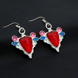 JoJo's Bizarre Adventure Aja Earrings Joseph Joestar Red Stone Ear Clip