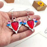 JoJo's Bizarre Adventure Aja Earrings Joseph Joestar Red Stone Ear Clip