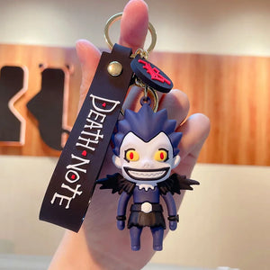 DEATH NOTE Key Chain Silicone Key Ring Ryuk Keyring L Lawliet Pendant Gift