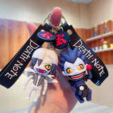 DEATH NOTE Key Chain Silicone Key Ring Ryuk Keyring L Lawliet Pendant Gift