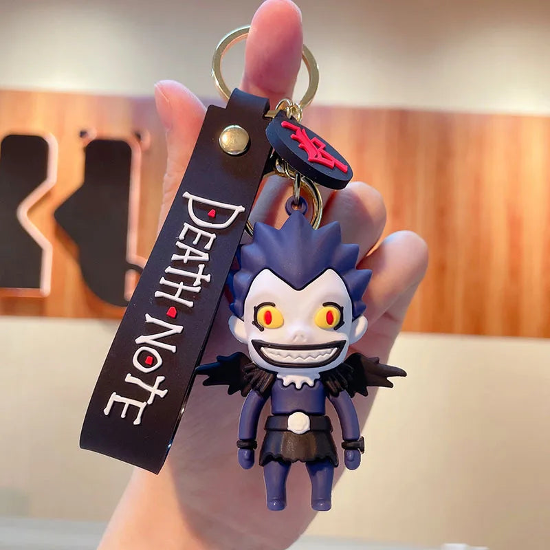 DEATH NOTE Key Chain Silicone Key Ring Ryuk Keyring L Lawliet Pendant Gift