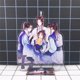 Acrylic Erha & Master Cat Keychain, Cute Anime Key Holder, Couples Keyring