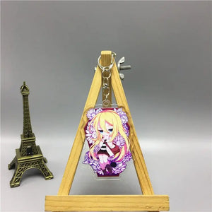 Angels of Death Keychain for Women Men Kids, Acrylic Key Ring Holder Pendant