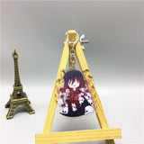 Angels of Death Keychain for Women Men Kids, Acrylic Key Ring Holder Pendant