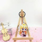 Angels of Death Keychain for Women Men Kids, Acrylic Key Ring Holder Pendant