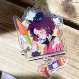 Anime Joker Smiley Clown Acrylic Keychain Strap Hanging Accessories