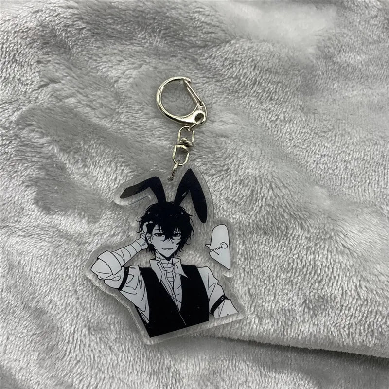 Bungo Stray Dogs Dazai Osamu Acrylic Keychain Figure Hanging Accessories