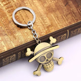 One Piece Anime Keychain Luffy Zoro Sanji Nami Pendant Keyring