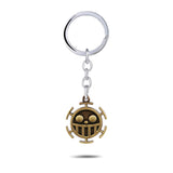 One Piece Anime Keychain Luffy Zoro Sanji Nami Pendant Keyring