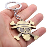 One Piece Anime Keychain Luffy Zoro Sanji Nami Pendant Keyring