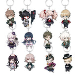 Danganronpa Komaeda Nagito Naegi Mokoto Acrylic Keyring Strap Figure