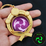 Genshin Impact Vision Element God's Eye Keychain