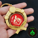 Genshin Impact Vision Element God's Eye Keychain