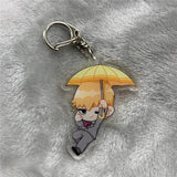 Mob Psycho 100 Ekubo Kageyama Ritsu Acrylic Keyring Strap Figure Hanging