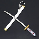 Zoro Samurai Sword Keychain Scabbard Keyring Katana Buckle Key Chain