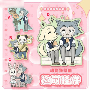 BEASTARS Legosi Louis Couples Acrylic Keychain Strap