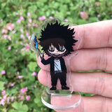 MHA Midoriya Hawkes Todoroki Figure Stand Plate Key Chain