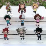 MHA Midoriya Hawkes Todoroki Figure Stand Plate Key Chain