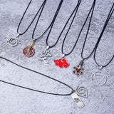 Geometric Star Red Cloud Sign Pendant Necklace Couple Necklace