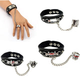 Anime One Piece Leather Bracelet Attack On Link Charm Cosplay Punk