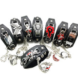 Anime One Piece Leather Bracelet Attack On Link Charm Cosplay Punk