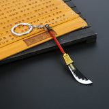 One Piece Edward Newgate Sword Keychain - Red Key Holder Pendant